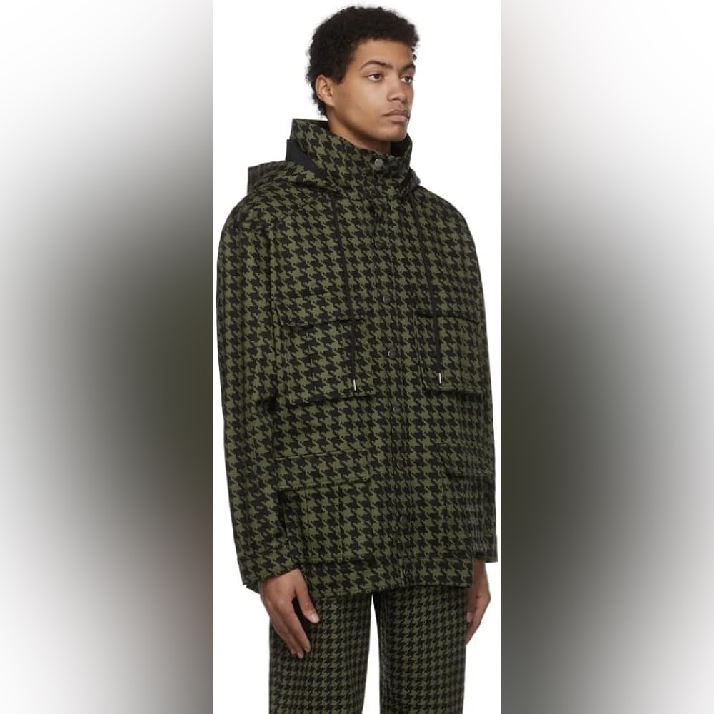 adidas X IVY PARK MEN’S TWILL HEAVYWEIGHT JACKET, WILD PINE/BLACK - Picture 5 of 8